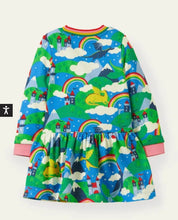 Load image into Gallery viewer, NWOT Mini Boden Cosy Printed Sweatshirt Dress