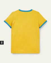 Load image into Gallery viewer, NWT Mini Boden Printed Logo Ringer T-shirt