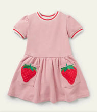 Load image into Gallery viewer, NWT Mini Boden Appliqué Pocket Jersey Dress