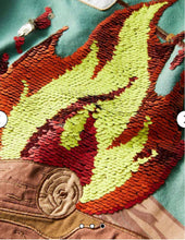 Load image into Gallery viewer, HTF NWT Mini Boden Sequin Campfire T-Shirt