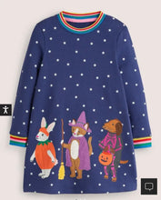 Load image into Gallery viewer, NWT Mini Boden  Halloween Sweatshirt Dress