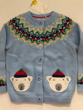 Load image into Gallery viewer, NWT Mini Boden Fair Isle Yoke Cardigan