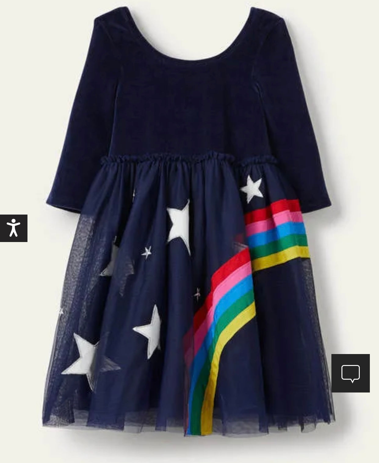 mini boden velvet tulle dress Mini Boden Girls' Velvet Bodice Tulle Dress, Elizabethan Blue