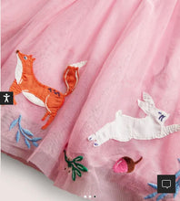 Load image into Gallery viewer, NWT Mini Boden Pink Velvet Bodice Tulle Dress