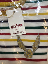 Load image into Gallery viewer, NEW Mini Boden Golden Snitch Breton Tee shirt