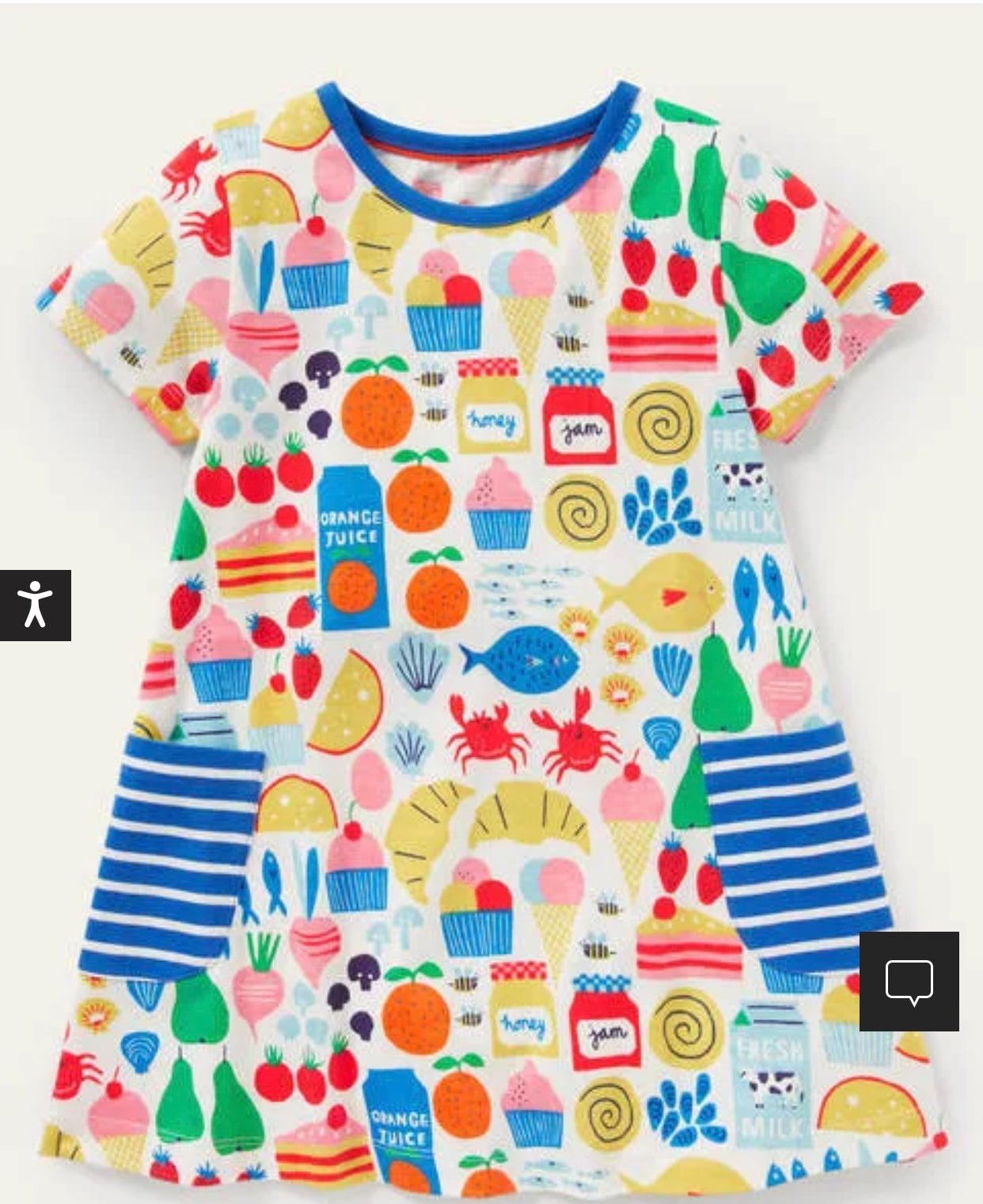 mini boden tunic dress NWOT Mini Boden Short-Sleeved Printed Tunic