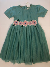 Load image into Gallery viewer, NWT Mini Boden Flower Appliqué Dress