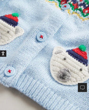 Load image into Gallery viewer, NWT Mini Boden Fair Isle Yoke Cardigan