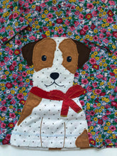 Load image into Gallery viewer, NWOT Mini Boden Floral Dog Applique Dress