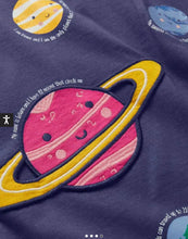 Load image into Gallery viewer, NWOT Mini Boden Appliqué Planet Pocket Tunic