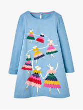Load image into Gallery viewer, NWOT Mini Boden Bunny Ballerina Appliqué Dress