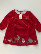 Load image into Gallery viewer, NWT Mini Boden Appliqué Velvet Smocked Dress