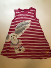 Load image into Gallery viewer, NWOT Mini Boden HP Stripy Appliqué Hedwig Dress
