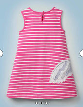 Load image into Gallery viewer, NWOT Mini Boden HP Stripy Appliqué Hedwig Dress