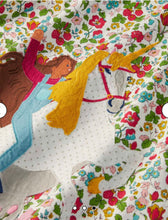 Load image into Gallery viewer, NWOT Mini Boden Appliqué Riding-An-Unicorn Jersey Dress