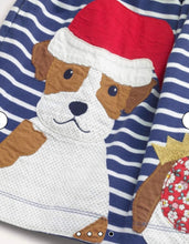 Load image into Gallery viewer, NEW Mini Boden Festive Appliqué Hotchpotch Dress