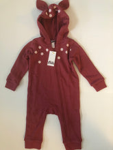 Load image into Gallery viewer, NWT Tea Collection My Deer Hooded Baby Romper
