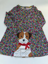 Load image into Gallery viewer, NWOT Mini Boden Floral Dog Applique Dress