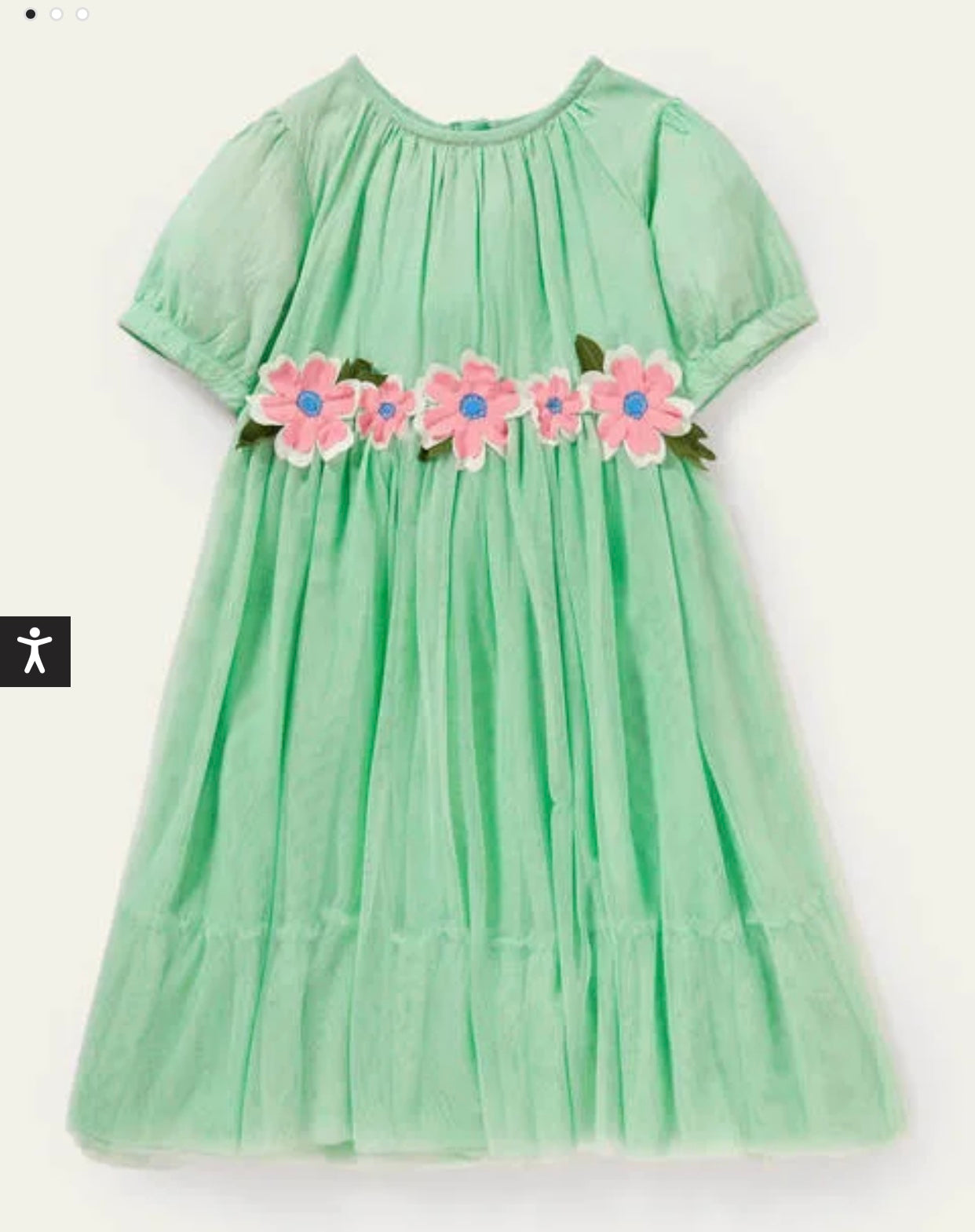 NWT Mini Boden Flower Appliqu Dress  Mini World Explorers