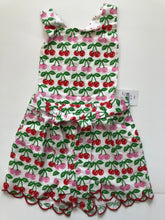 Load image into Gallery viewer, NWT Mini Boden Tie-waist Scallop Romper