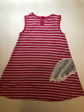Load image into Gallery viewer, NWOT Mini Boden HP Stripy Appliqué Hedwig Dress