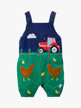 Load image into Gallery viewer, NWT Mini Boden Cord Appliqué Dungarees
