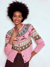 Load image into Gallery viewer, NWOT Boden Edie Fair Isle  Wool Blend Cardigan
