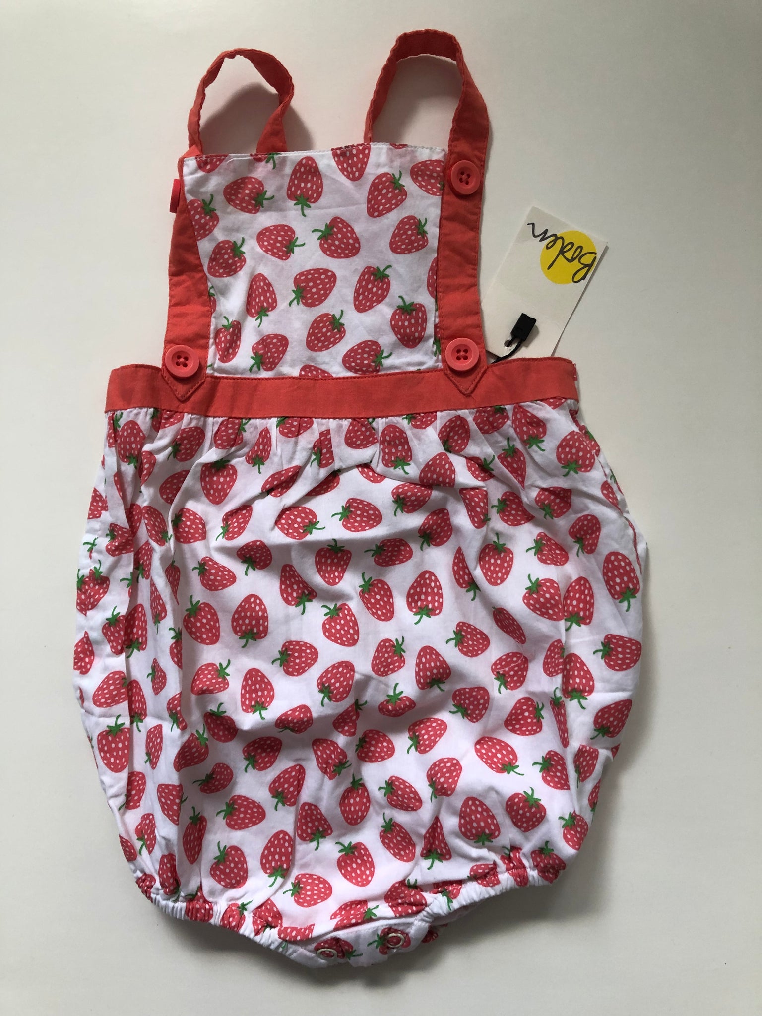 Mini boden clearance strawberry romper