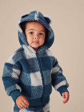 Load image into Gallery viewer, NWT Tea Collection Teddy Fleece Bear Ears Baby Jacket
