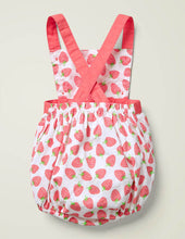 Load image into Gallery viewer, NWOT Mini  Boden Printed Strawberry Woven Romper
