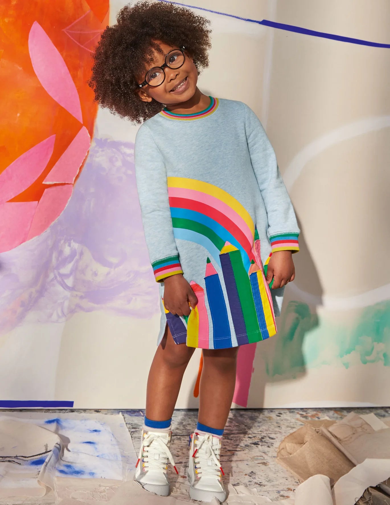 Boden sweatshirt dress sales