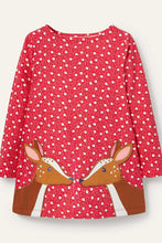 Load image into Gallery viewer, NWOT Mini Boden Festive Applique Pocket Tunic

