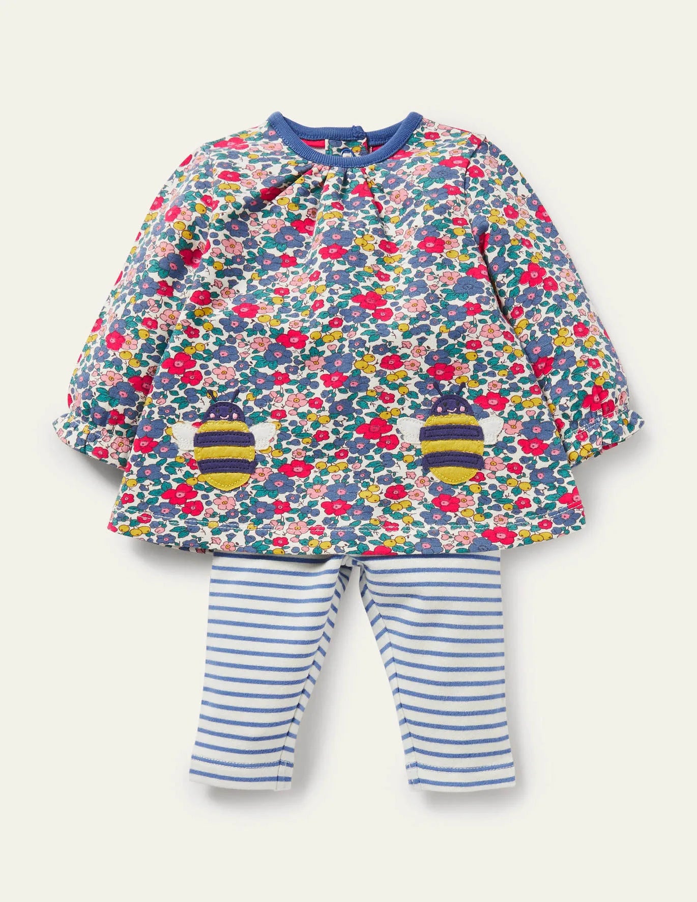 NWT Mini Boden Fun Jersey Play Set top 2-3Y