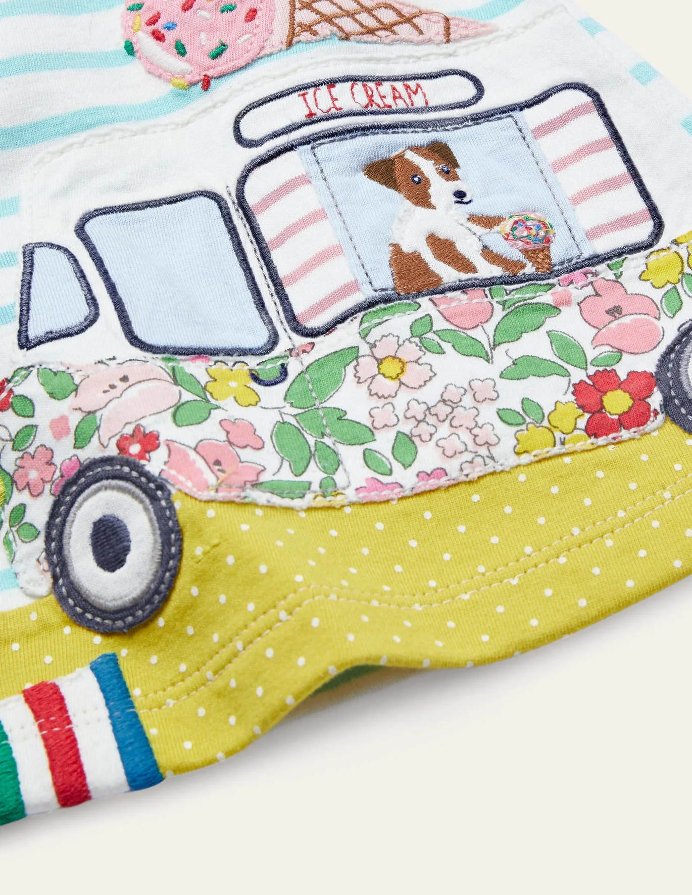 mini boden ice cream dress NWOT Mini Boden Ice Cream Truck Dress & Leggings Set