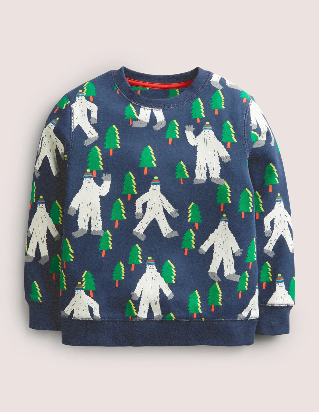 NWOT Mini Boden Printed Sweatshirt