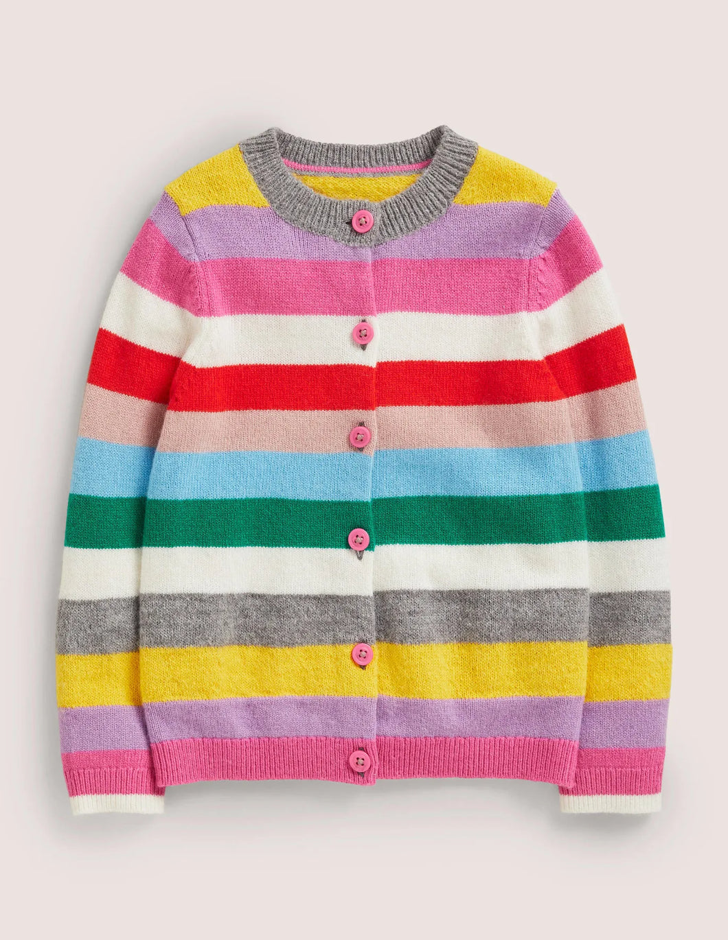 Mini Boden Rainbow Stripe Cardigan
