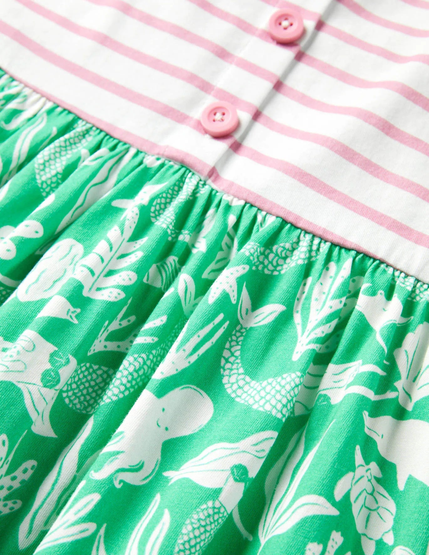 NWT Mini Boden Tie Shoulder Hotchpotch Dress 7-8Y