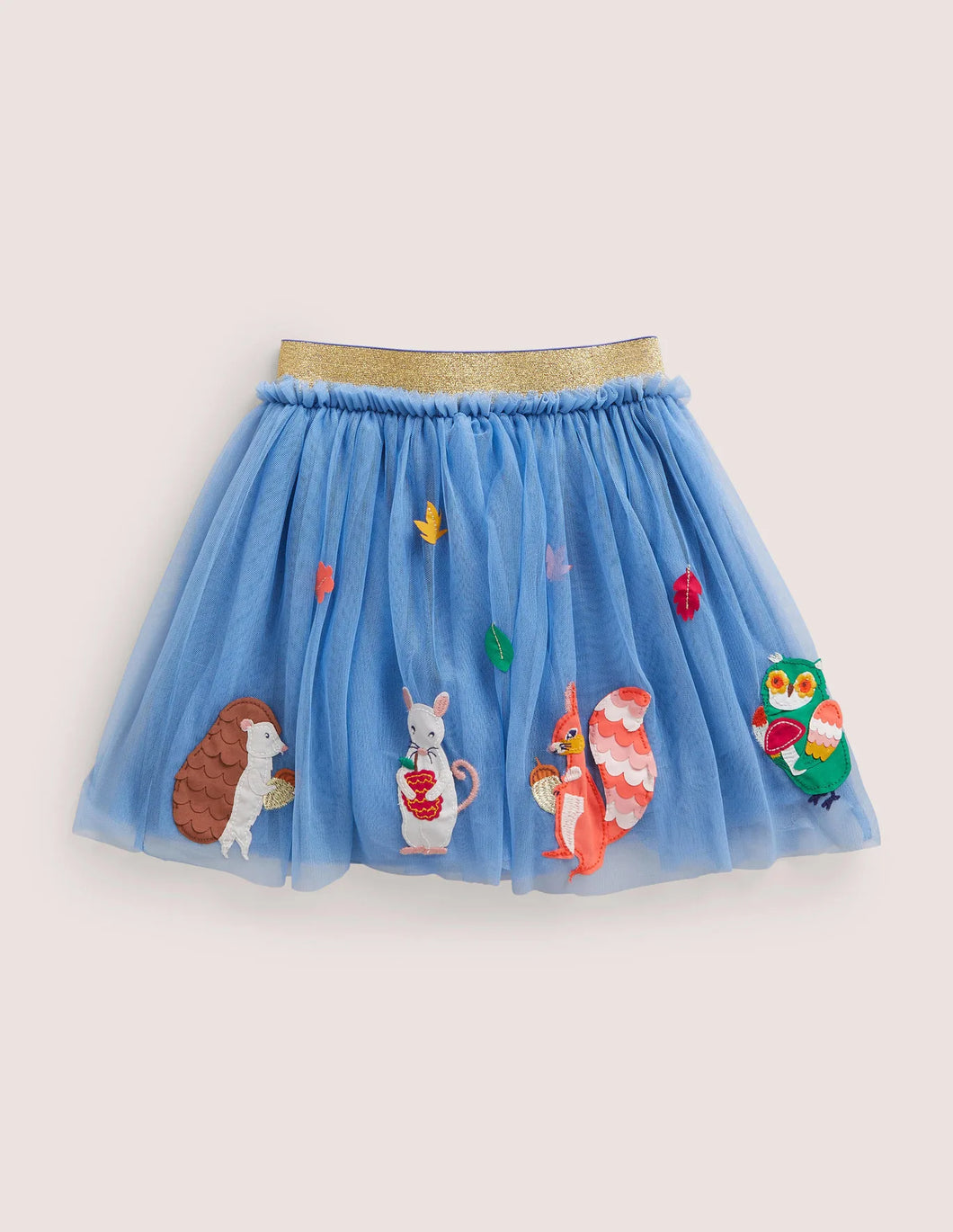 NWT Mini Boden Tulle Appliqué Skirt