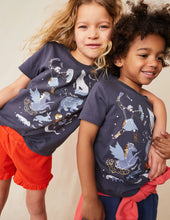 Load image into Gallery viewer, HTF NWT Mini Boden Glow-in-the-dark Astrology Printed T-shirt
