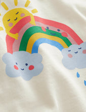 Load image into Gallery viewer, NWT Mini Boden Relaxed Rainbow T-shirt
