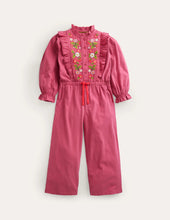 Load image into Gallery viewer, NWT Mini Boden Embroidered Jersey Jumpsuit
