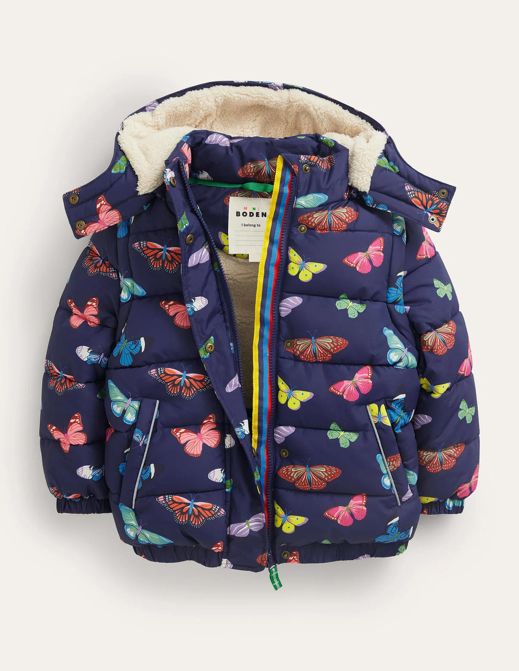 NWT Mini Boden 2-in-1 Padded Coat
