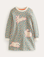 Load image into Gallery viewer, NWOT Mini Boden Appliqué Sweatshirt Dress (Sample)
