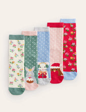 Load image into Gallery viewer, NWT Mini Boden Socks 5 Pack
