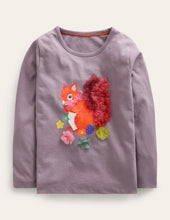 Load image into Gallery viewer, NWT Mini Boden Long Sleeve Applique T-shirt
