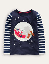 Load image into Gallery viewer, NWT Mini Boden Festive Applique T-shirt
