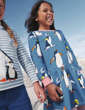 Load image into Gallery viewer, NWT Mini Boden Cozy Printed Sweatshirt Dress
