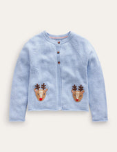Load image into Gallery viewer, NWT Mini Boden Festive Crochet Cardigan
