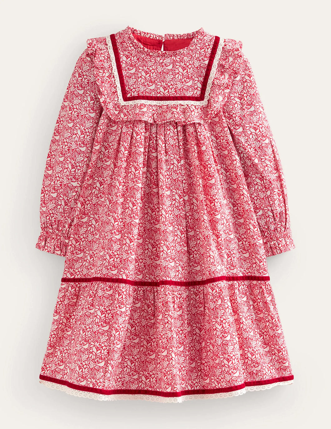 NWT Mini Boden Lace Trim Nostalgic Dress