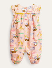 Load image into Gallery viewer, NWT Mini Boden Ruffle Printed Rompers
